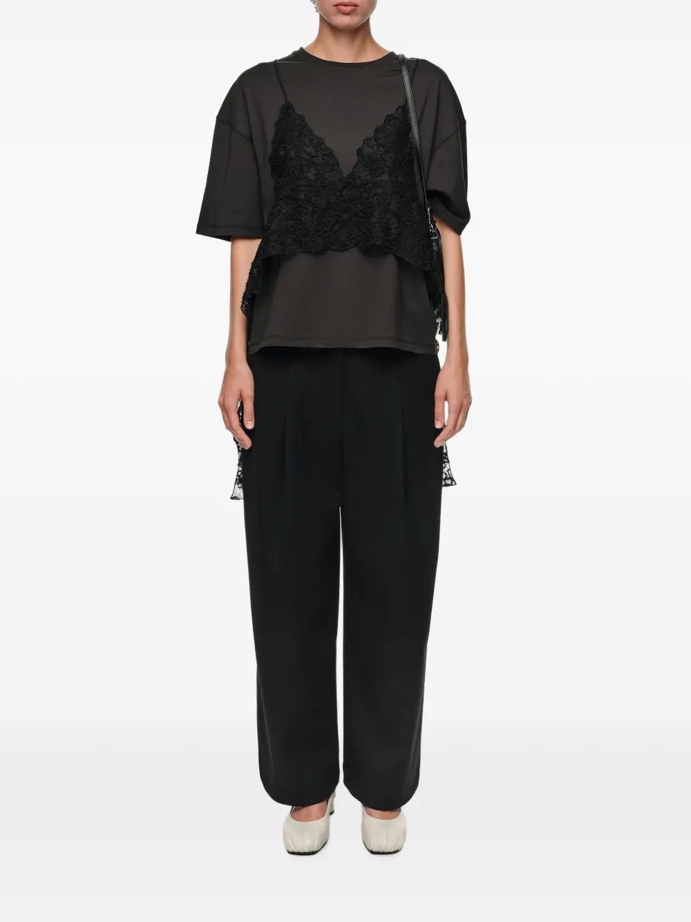BIMBA Y LOLA Lange pantalon met figuurnaden Zwart