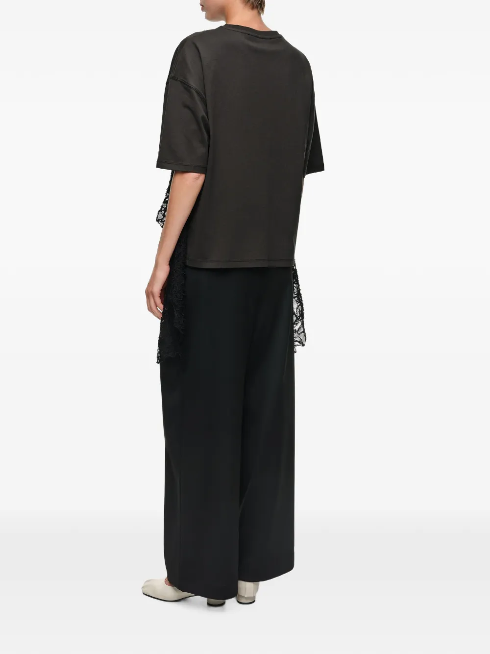 BIMBA Y LOLA Lange pantalon met figuurnaden Zwart