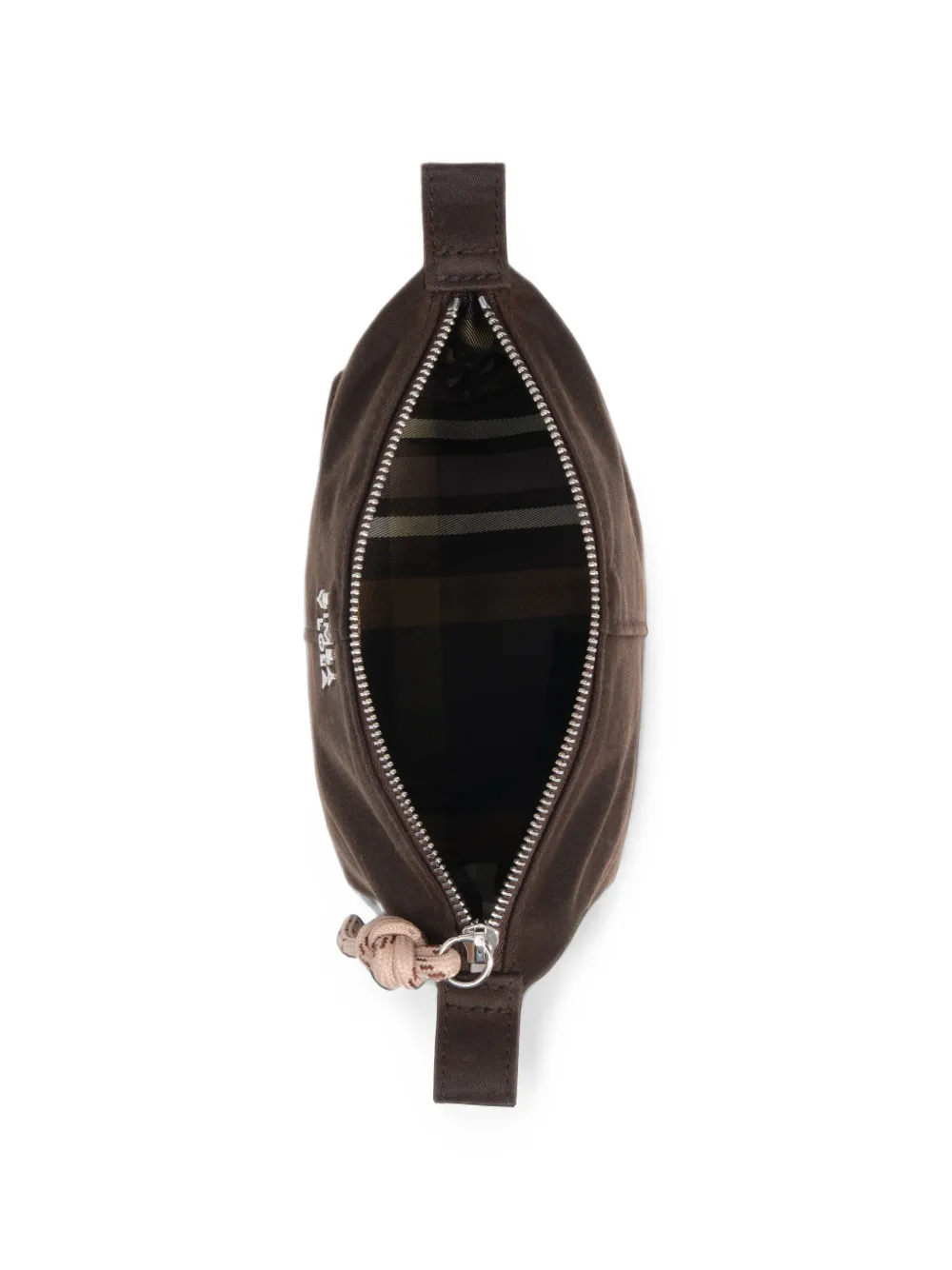 BIMBA Y LOLA Kleine Trapecio gecoate make-uptas Bruin