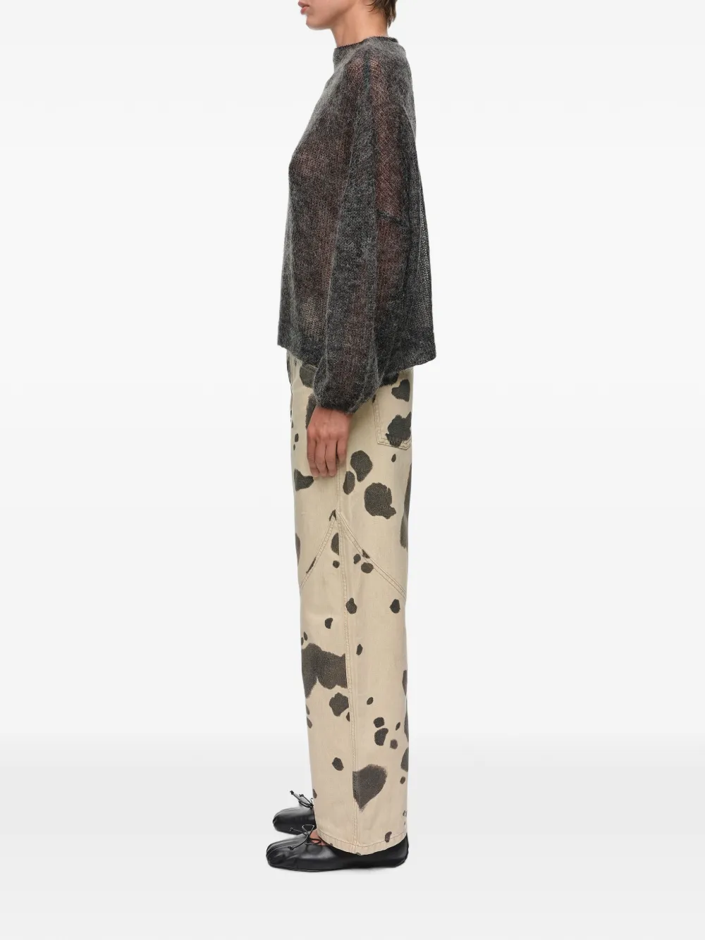 BIMBA Y LOLA Barrelbroek met vijf zakken Beige