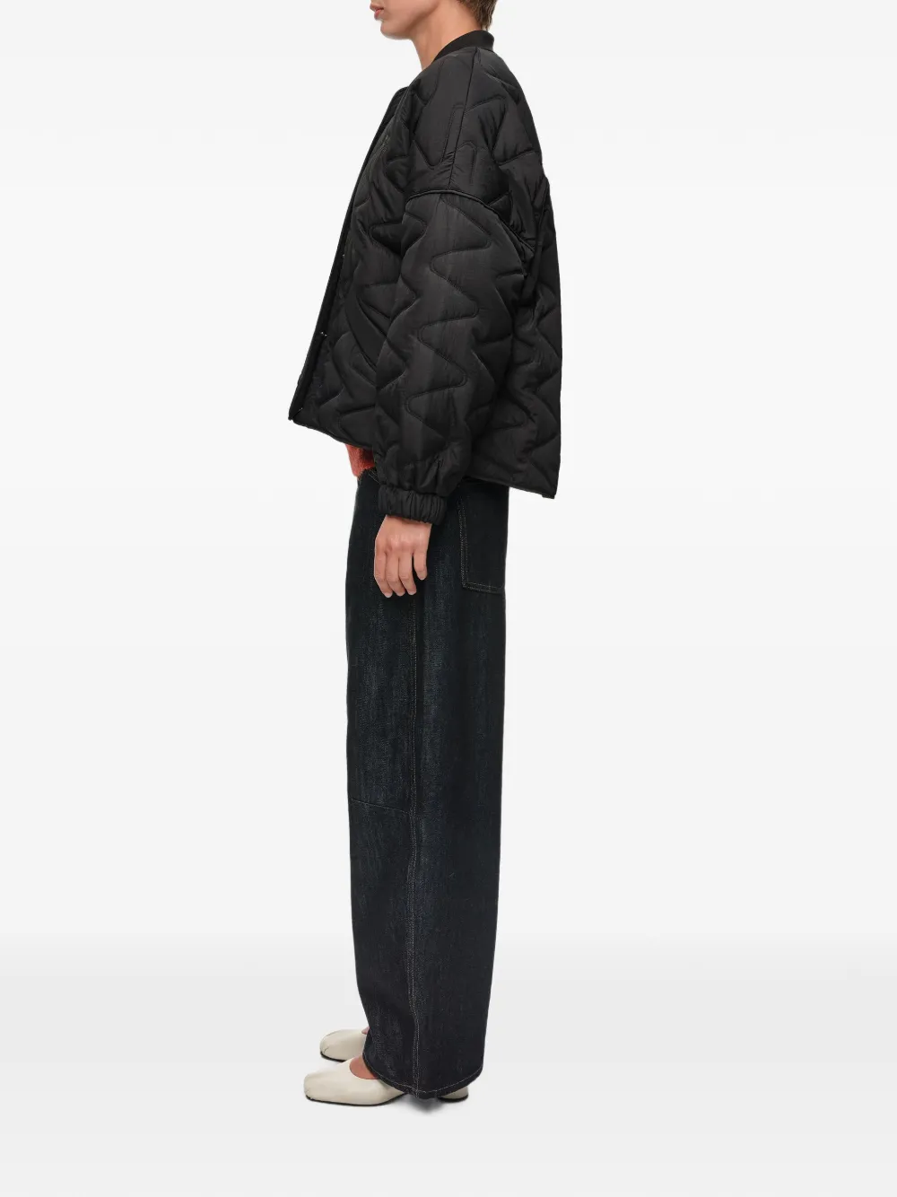 BIMBA Y LOLA Gewatteerd bomberjack Zwart
