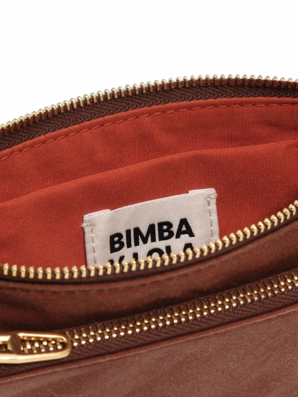BIMBA Y LOLA Zakportemonnee met coating Bruin