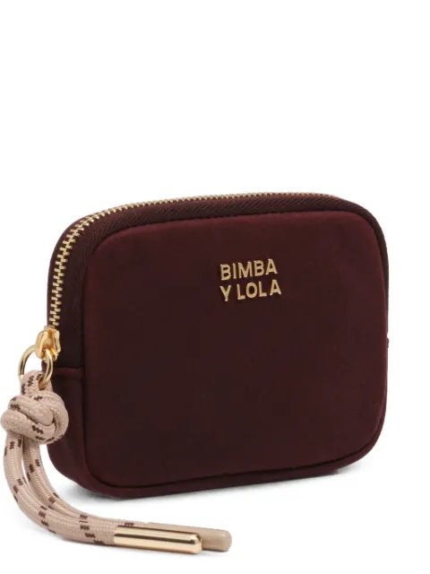 BIMBA Y LOLA burgundy coated coin purse