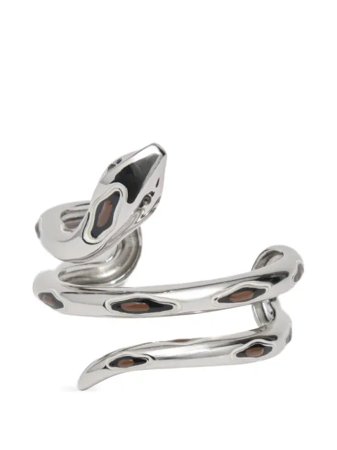 BIMBA Y LOLA silver enamel snake bracelet