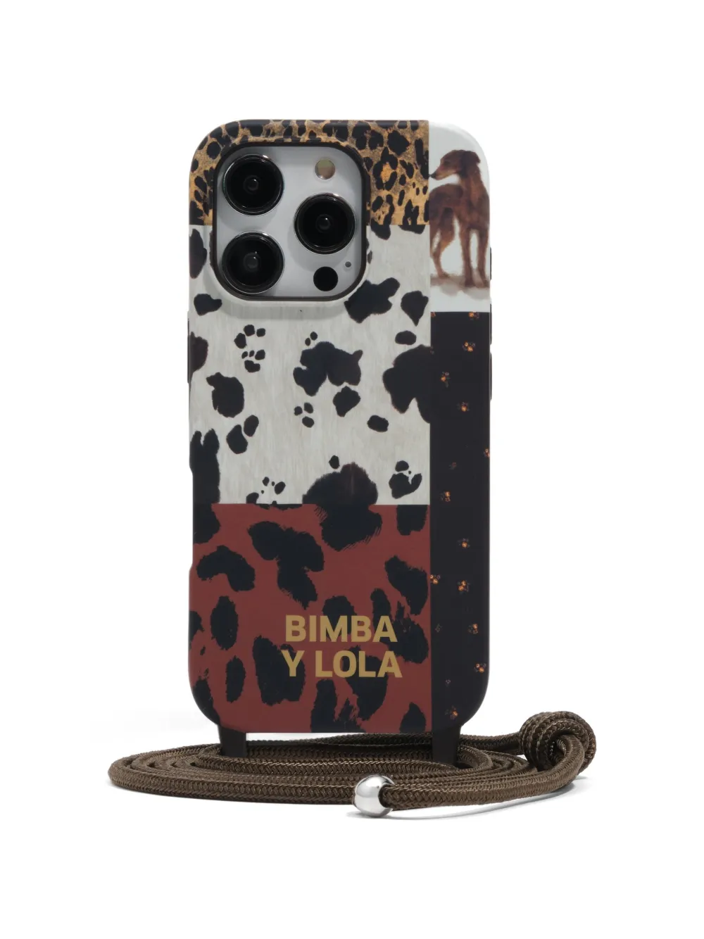 BIMBA Y LOLA iPhone 16 PRO patchwork pony hard case