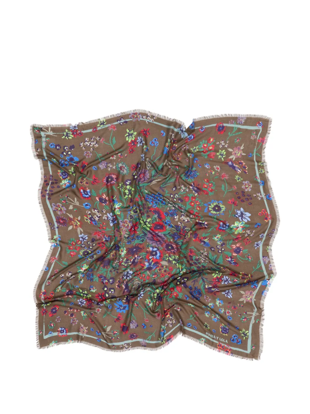 BIMBA Y LOLA Floral Garden Composition sjaal Bruin