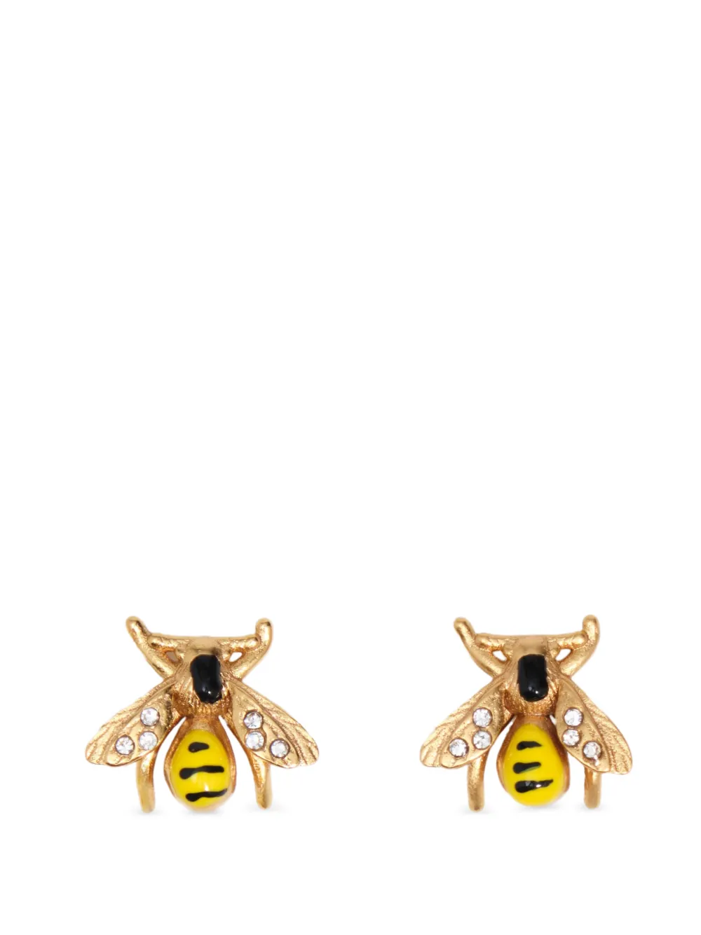 BIMBA Y LOLA Emaillierte Bienenohrringe - Gold