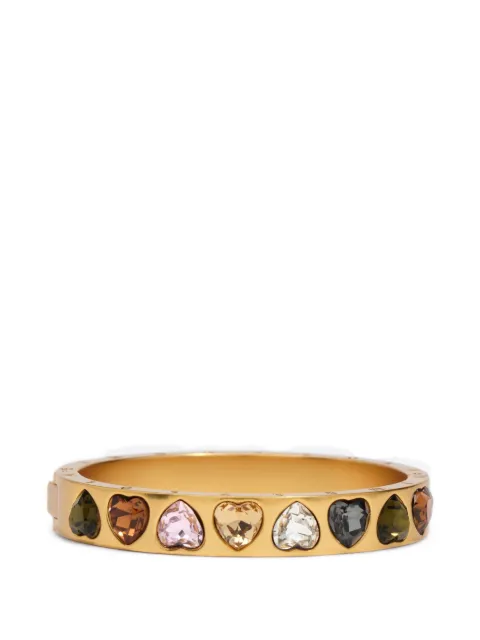BIMBA Y LOLA  rigid multicolor crystals heart bracelet