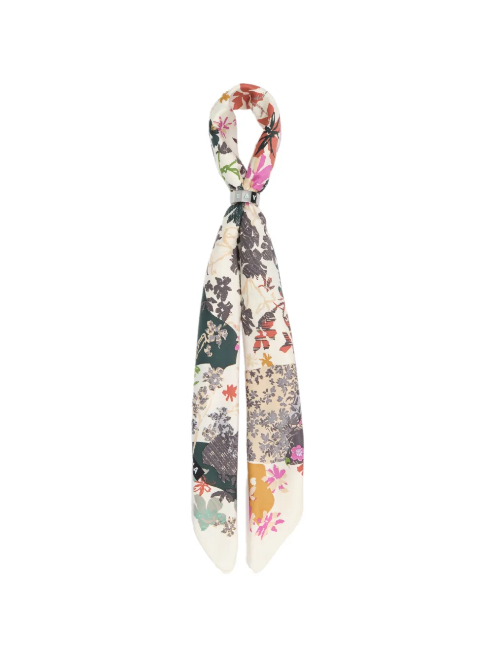 BIMBA Y LOLA floral fragments scarf charm