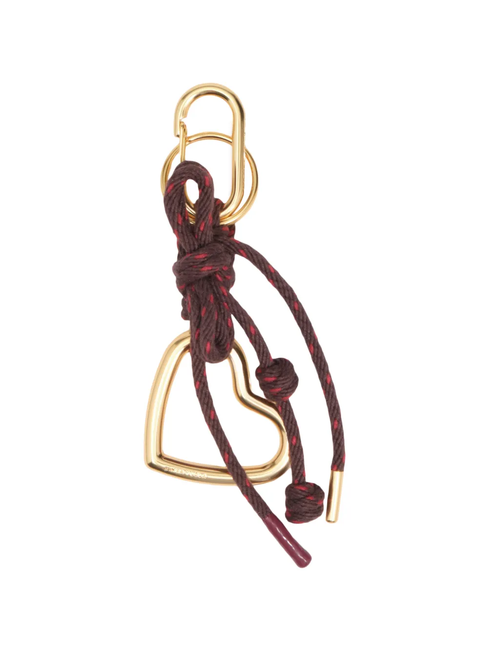 BIMBA Y LOLA heart and cord keyring