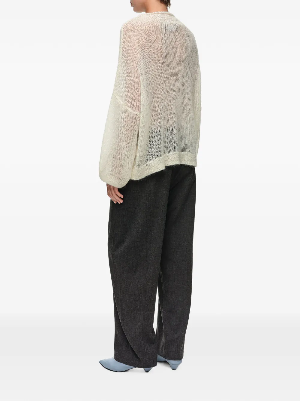 BIMBA Y LOLA Gemêleerde broek met barrelpijpen Grijs