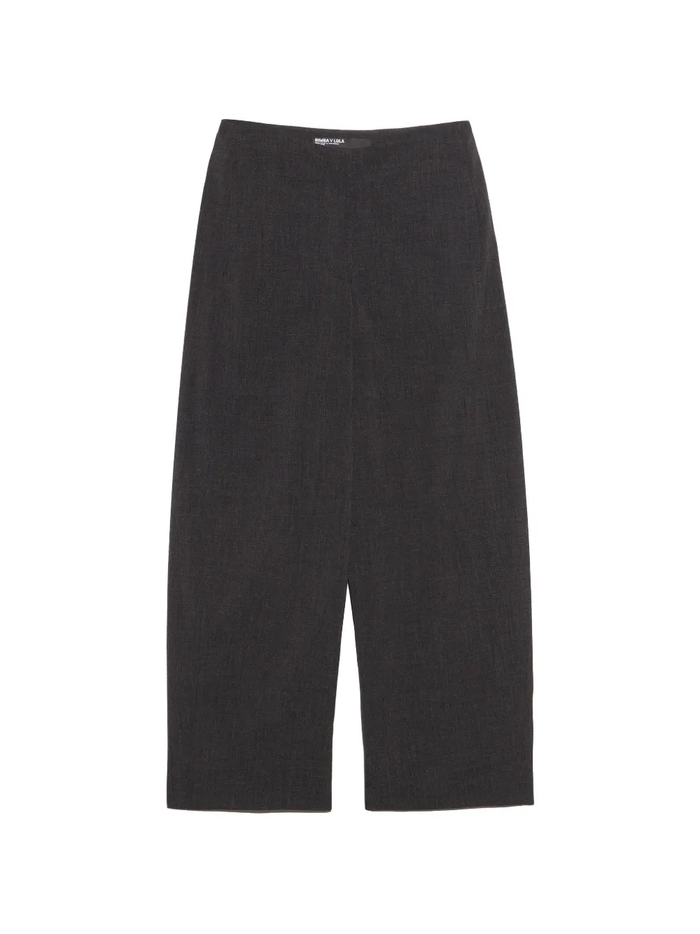 BIMBA Y LOLA dark-grey-melange barrel-leg trousers