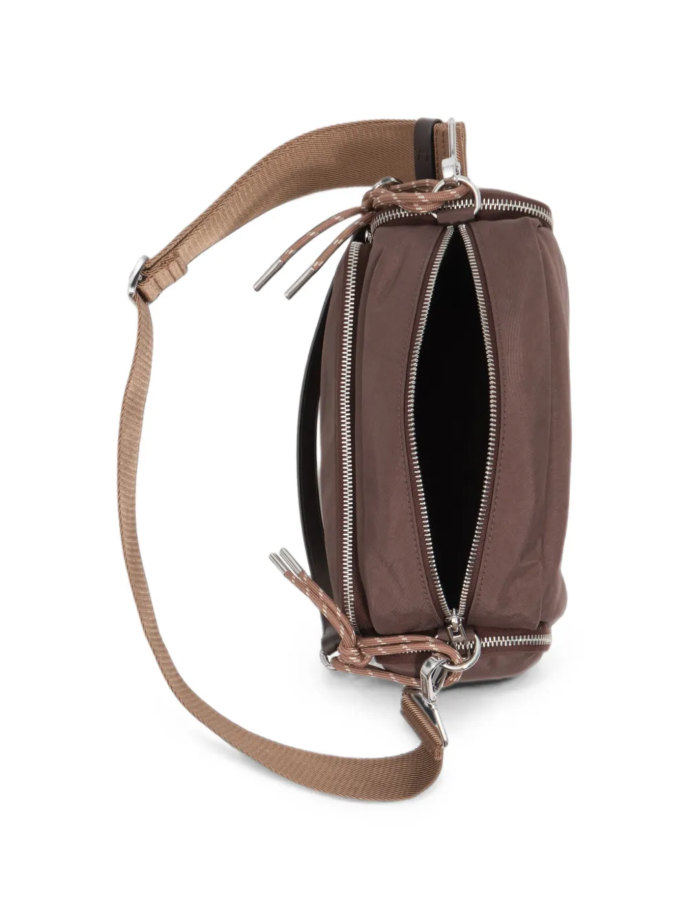 BIMBA Y LOLA Grote Pocket crossbodytas met vak Bruin