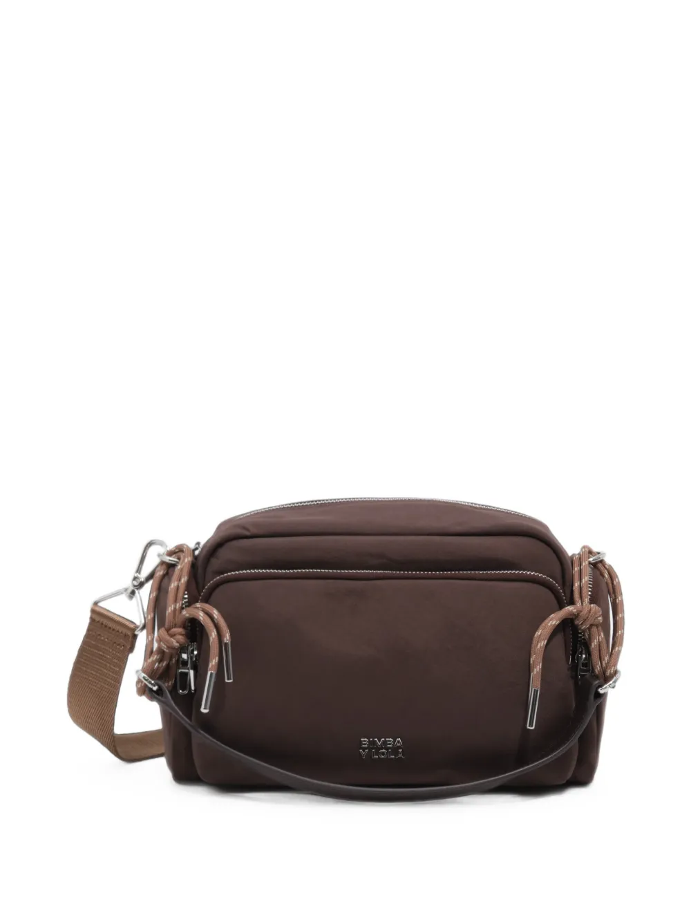BIMBA Y LOLA Grote Pocket crossbodytas met vak Bruin