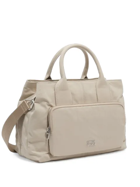 BIMBA Y LOLA large stone cotton pocket handbag