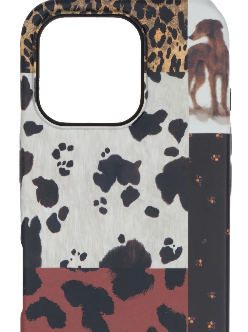 BIMBA Y LOLA Pony hard hoesje voor iPhone 16 Pro met patchwork Zwart
