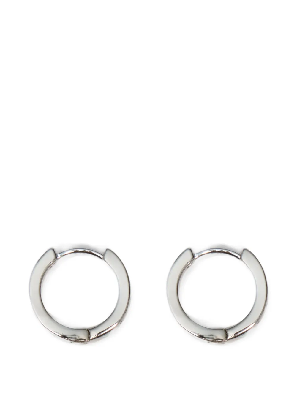 BIMBA Y LOLA small silver and multicolored logo hoop earrings - Argento