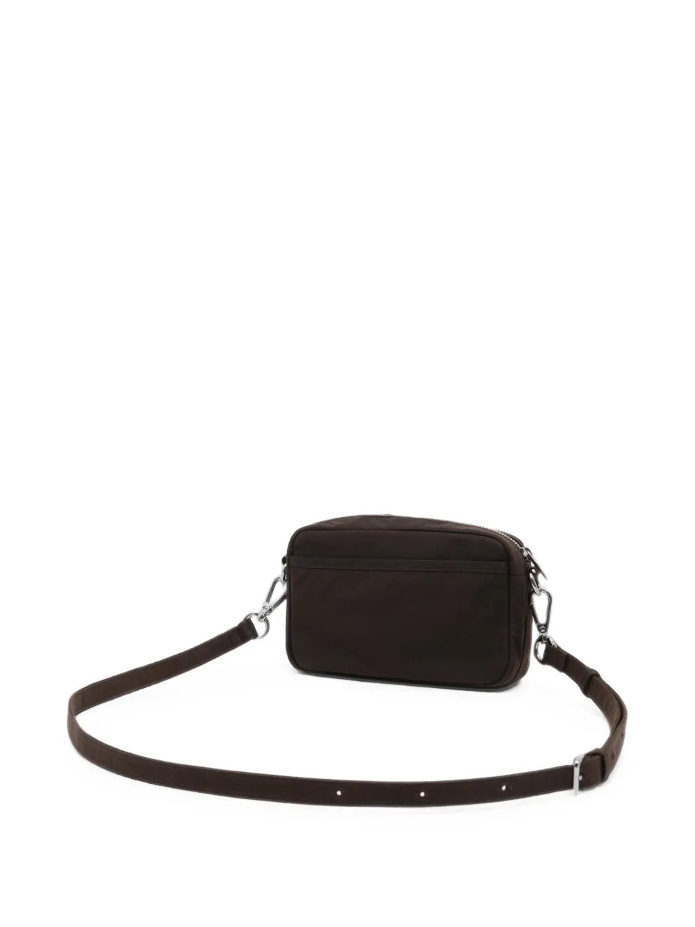 BIMBA Y LOLA Kleine gecoate crossbodytas Bruin