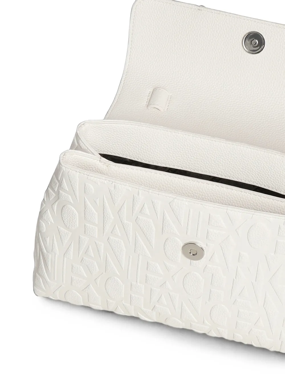Armani Exchange Schoudertas met logo-reliëf Wit