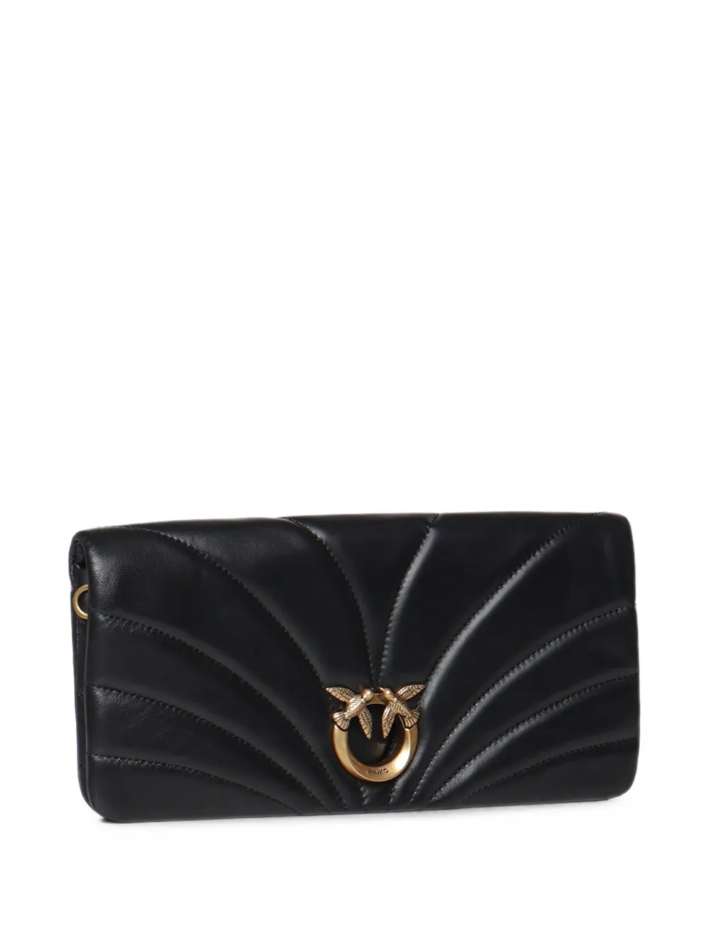 PINKO Medium Love Bag Click gewatteerde crossbodytas Zwart