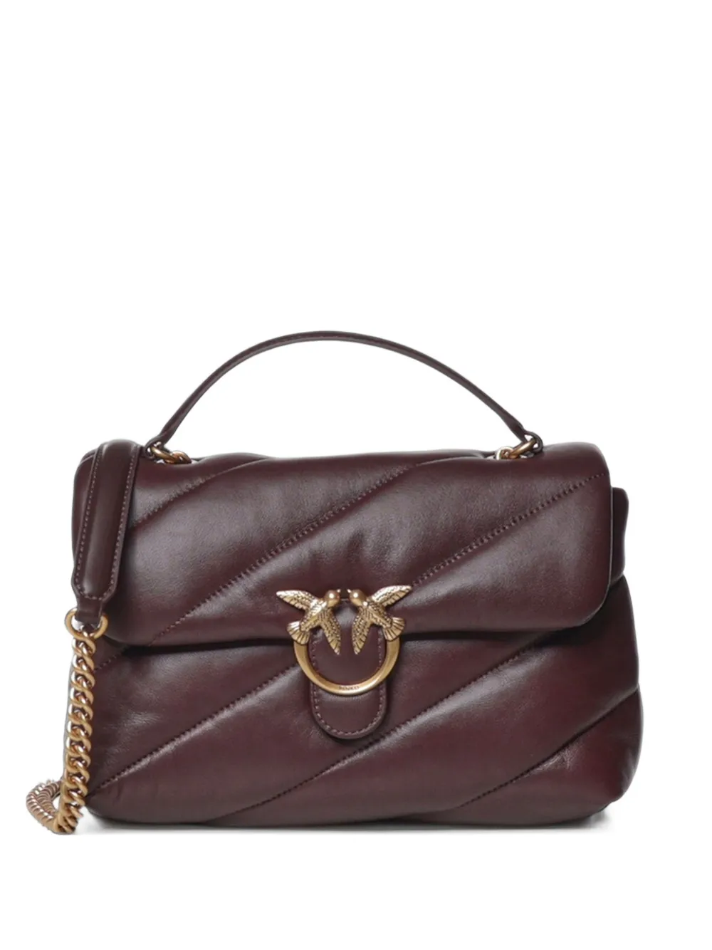 PINKO medium Love quilted shoulder bag - Red