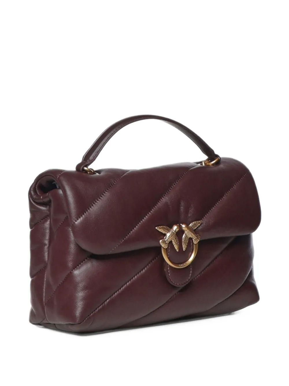 PINKO Medium Love gewatteerde schoudertas Rood