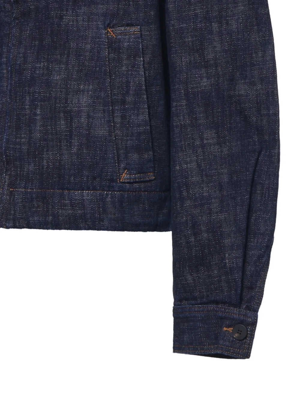 Jacquemus Denim jack met rits Blauw