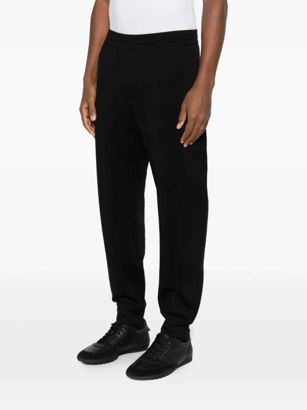 Emporio Armani Trainingsbroek met geborduurd logo Zwart