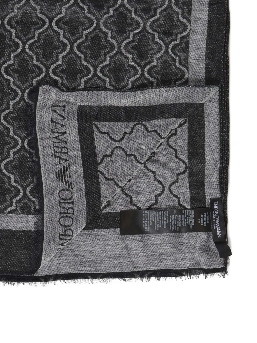 Emporio Armani Sjaal met logoprint Zwart