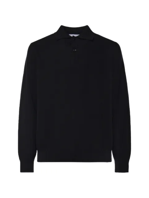 Lardini playera tipo polo tejida de canalé