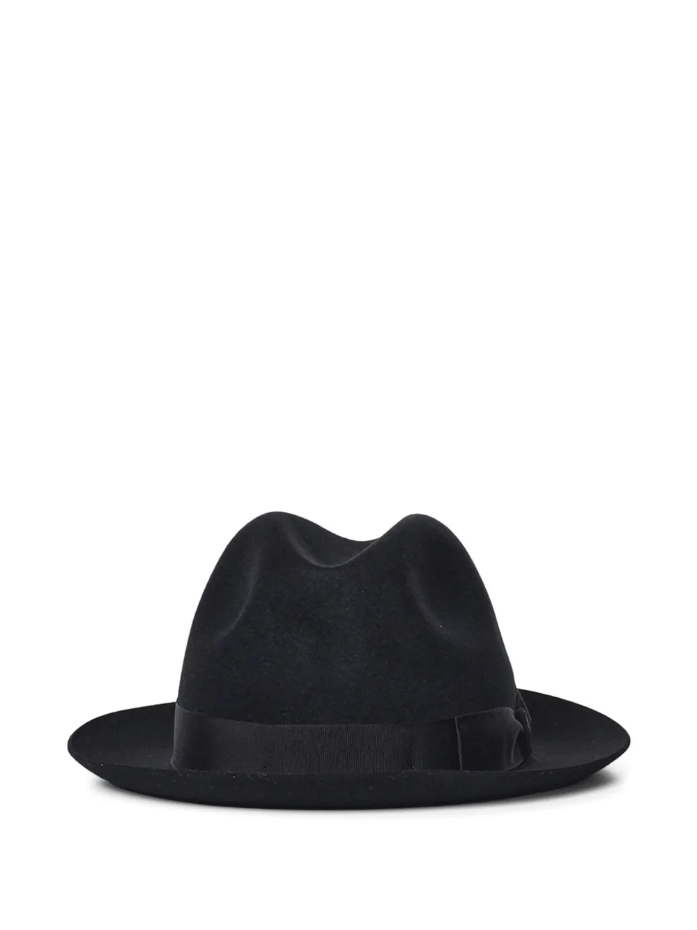 Borsalino fédora Damiano à finitions en gros-grain - Noir