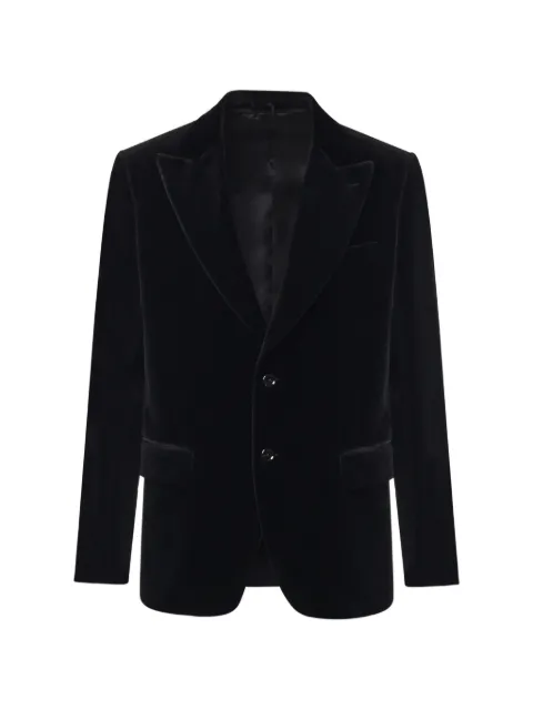 Lardini velvet peak-lapel blazer