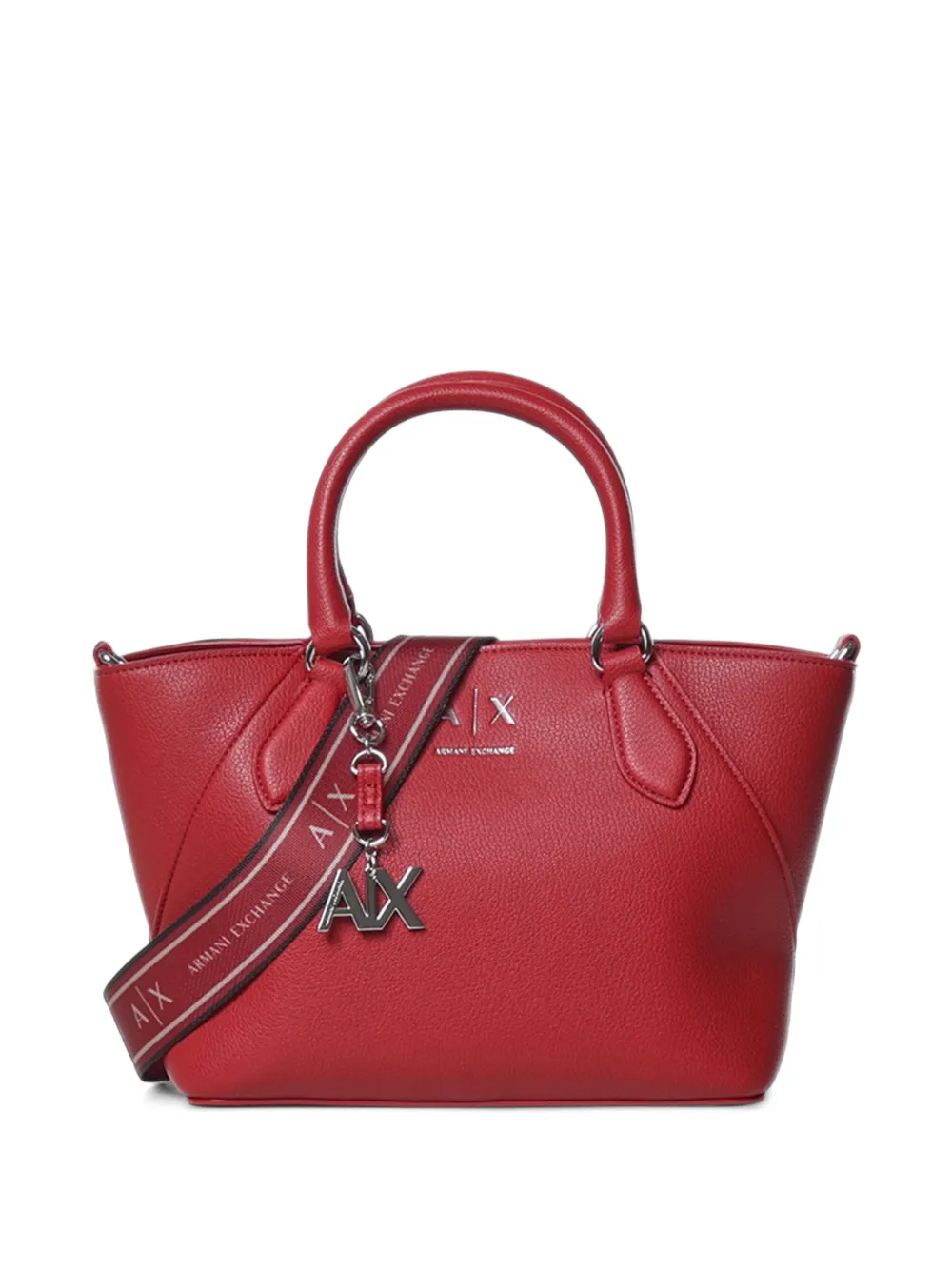 Armani Exchange logo-plaque tote bag - Rosso