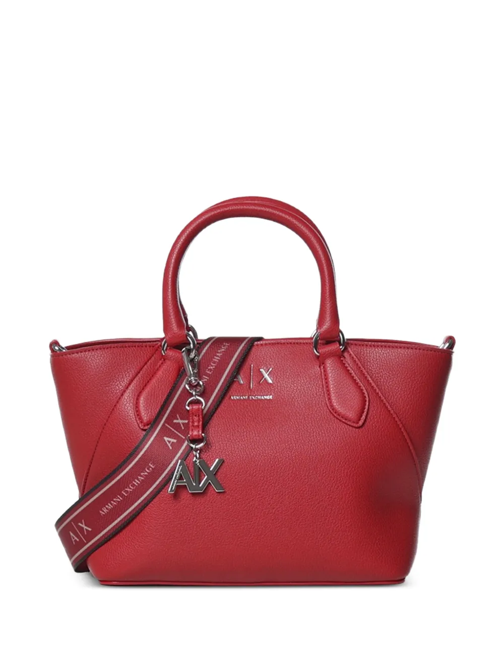 Armani Exchange logo-plaque tote bag - Rot
