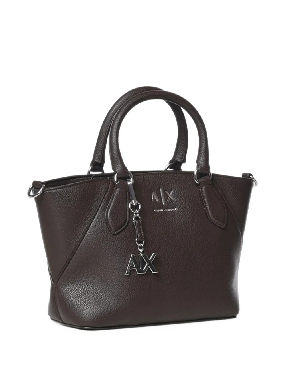Armani Exchange Shopper met logoplakkaat Bruin