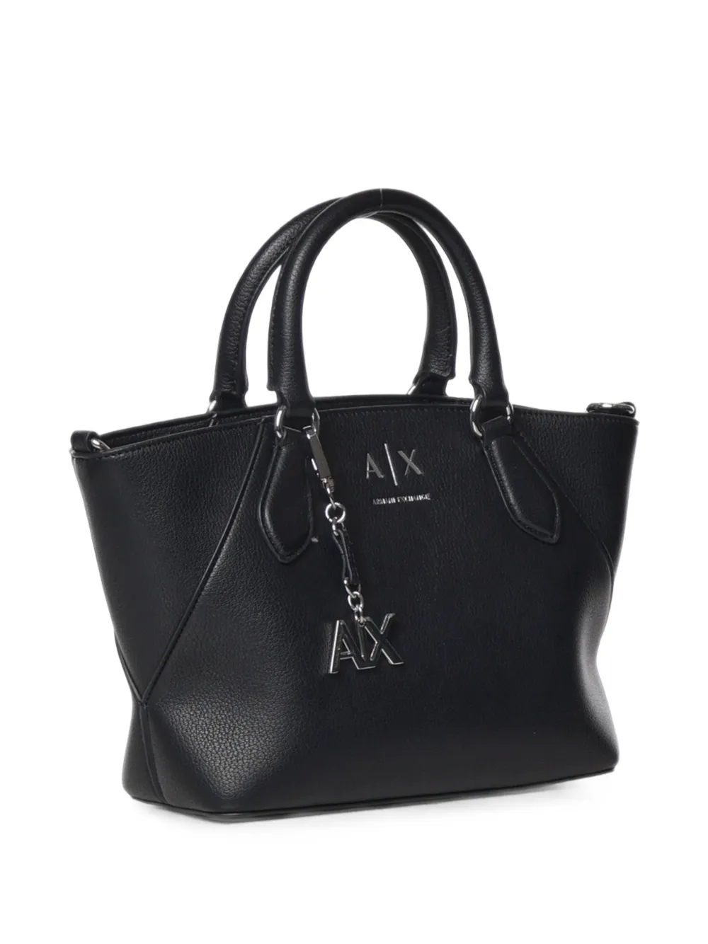 Armani Exchange Shopper met logoplakkaat Zwart