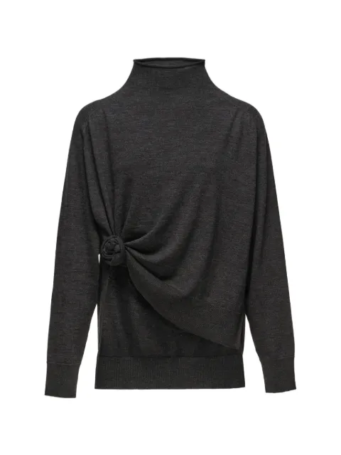 Magda Butrym Knotted wool turtleneck sweater