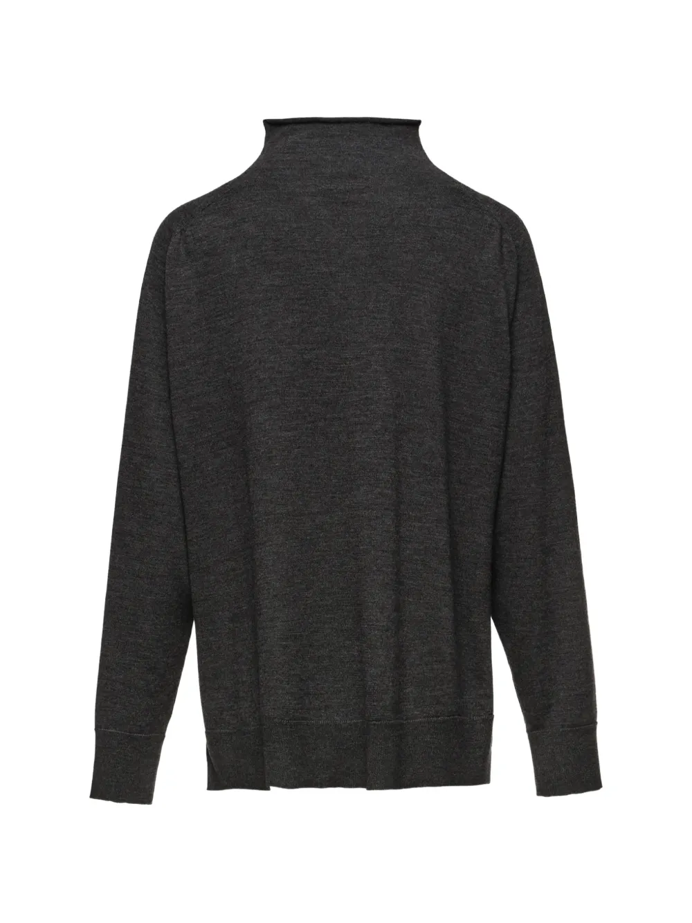 Magda Butrym Knotted wool turtleneck sweater Grijs