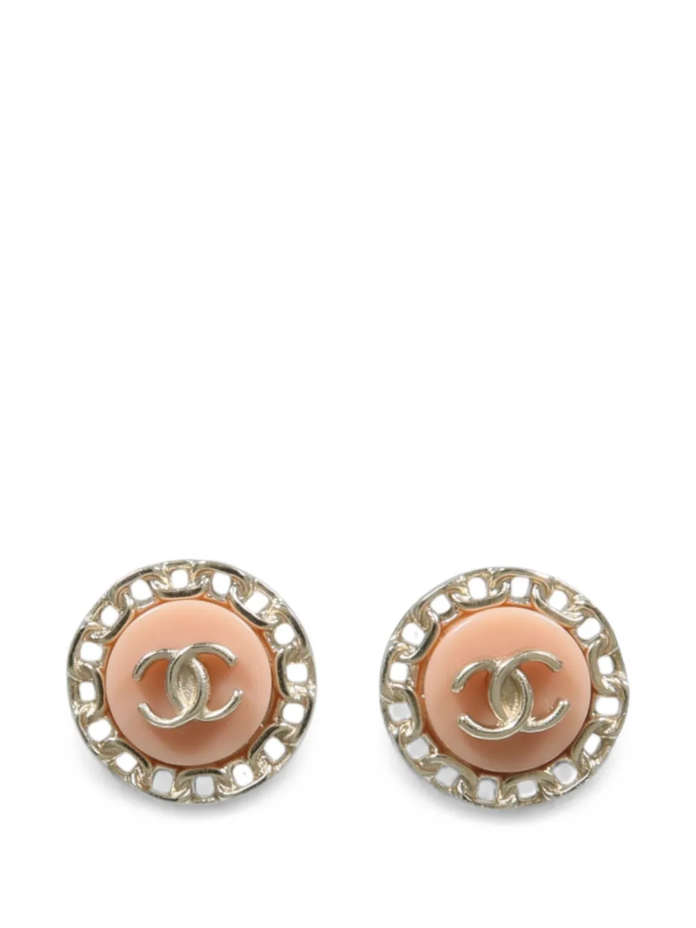 CHANEL Pre-Owned CC Interlocking earrings - Oro