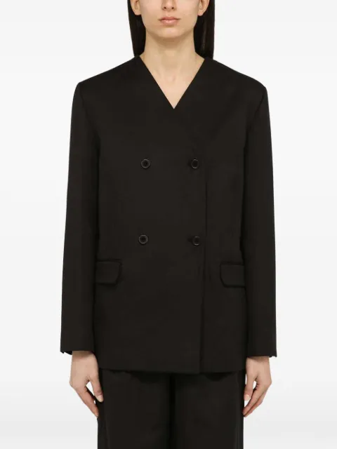 LouLou de Saison double-breasted collarless jacket