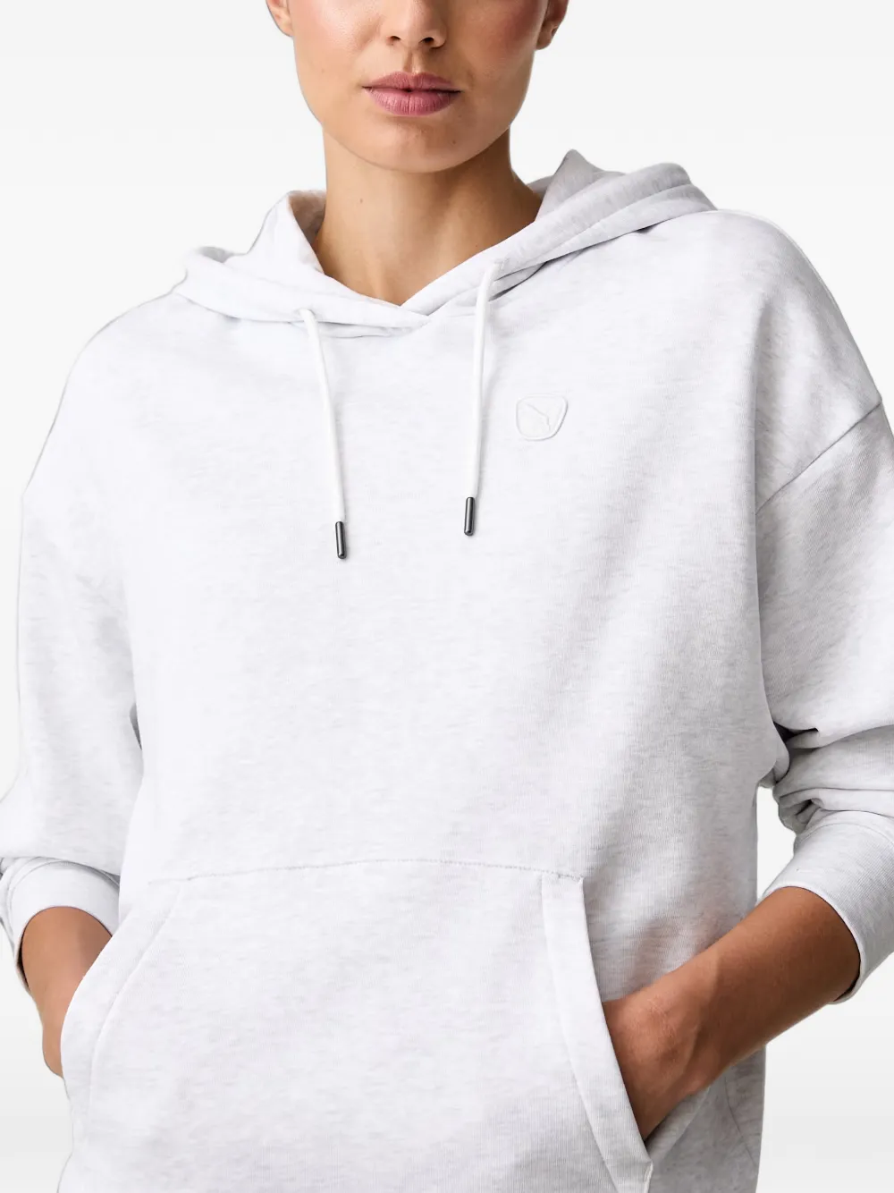 PUMA Essentials Elevated hoodie met logo-patch Grijs