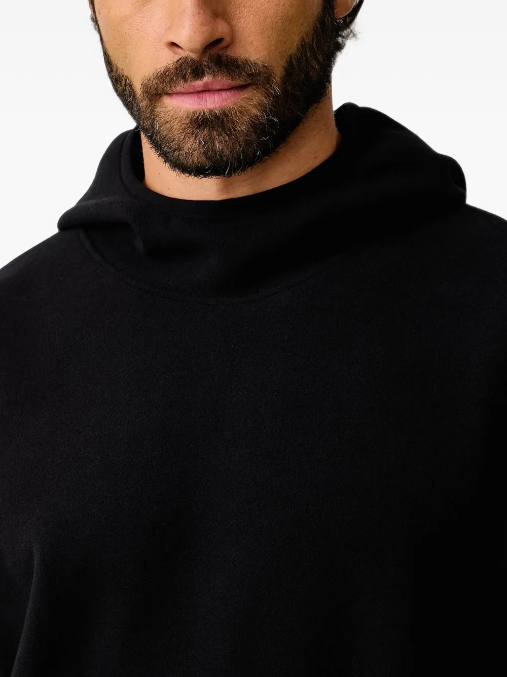 Rains Fleece hoodie Zwart
