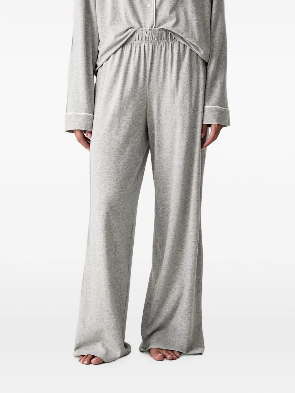 Polo Ralph Lauren Pyjama met geborduurd logo en biesafwerking Grijs
