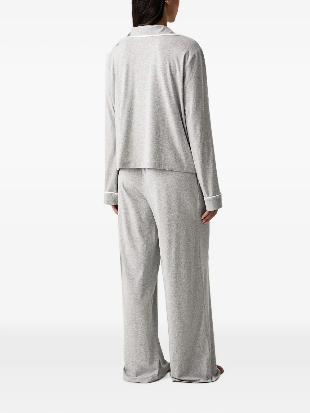 Polo Ralph Lauren Pyjama met geborduurd logo en biesafwerking Grijs
