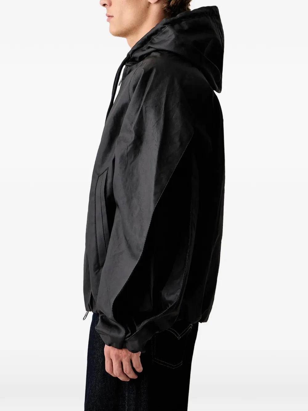 Rains Jack met raglan mouwen en capuchon Zwart