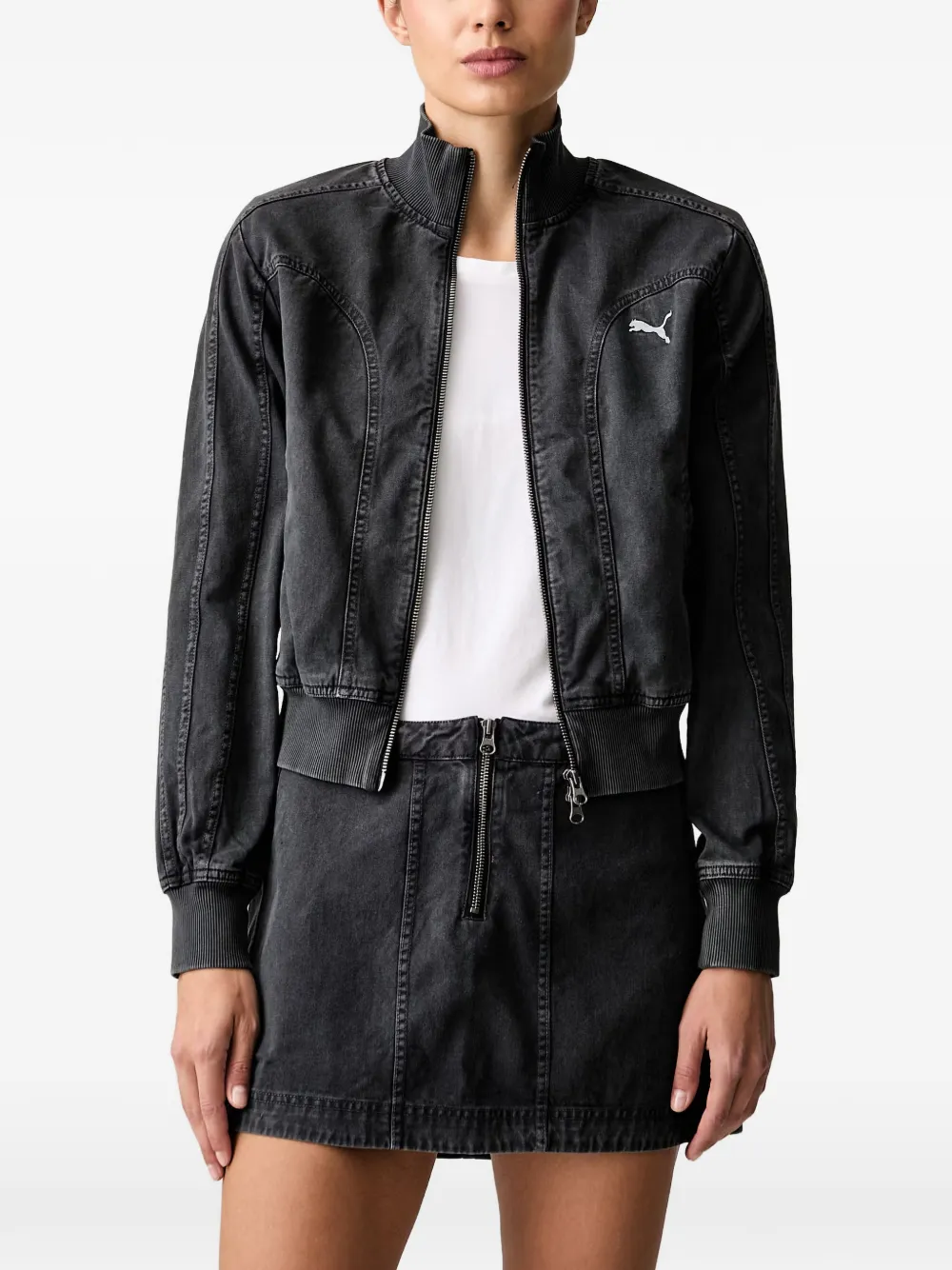 PUMA Future. Puma. Archive washed twill short jacket - Schwarz