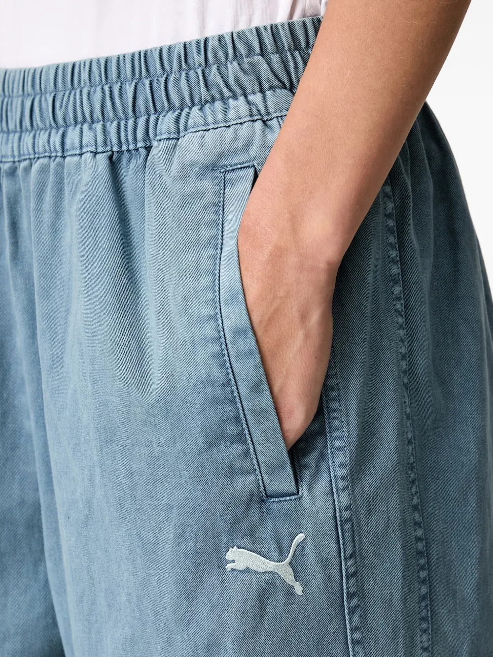 PUMA FUTURE. .ARCHIVE trainingsjeans met elastische tailleband Blauw