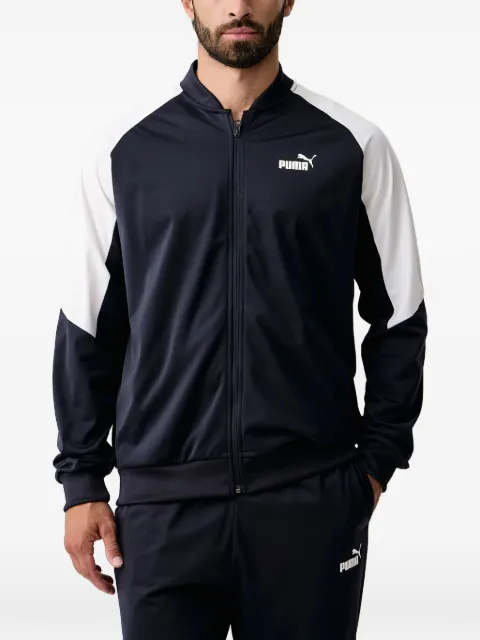 PUMA logo-print panelled tracksuit