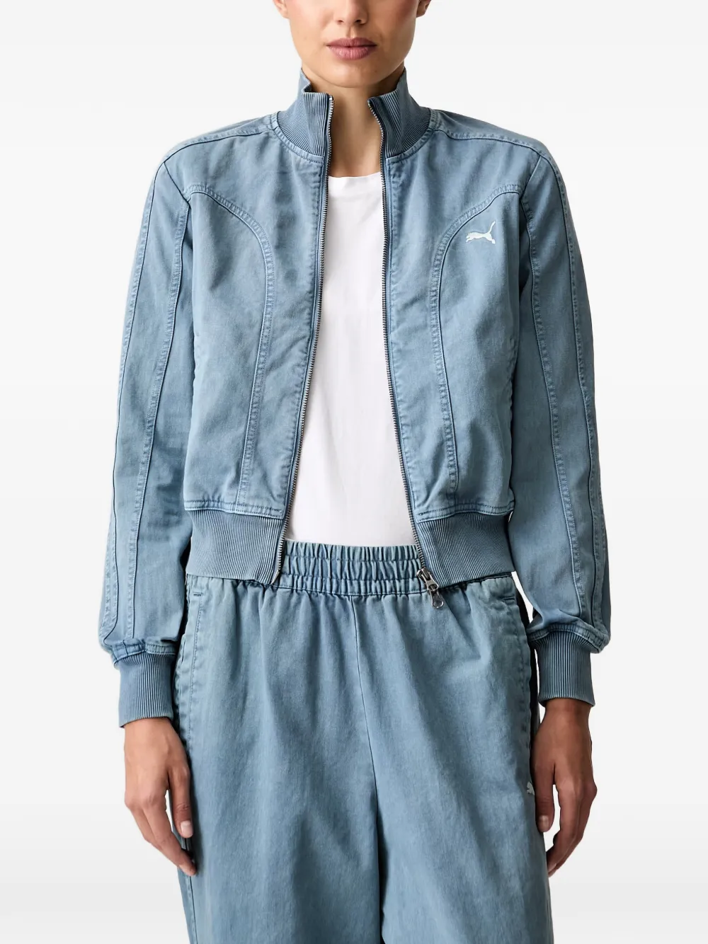PUMA Future. Puma. Archive washed twill short jacket - Blau
