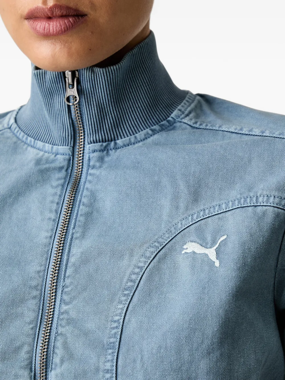 PUMA Future. . Archive washed twill short jacket Blauw